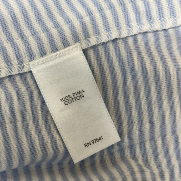 J. Jill 3/4 Sleeve Scoop Neck Tee T-Shirt Top 2X Stripes Pima Cotton C026 -30 - Picture 7 of 15